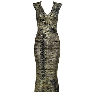 Body-con bandage dress